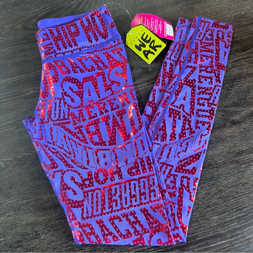 NWT Zumba Rhythms Long Leggings Size XSpicy (XSmall)